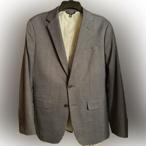 Banana Republic Slim Navy Plaid Blazer